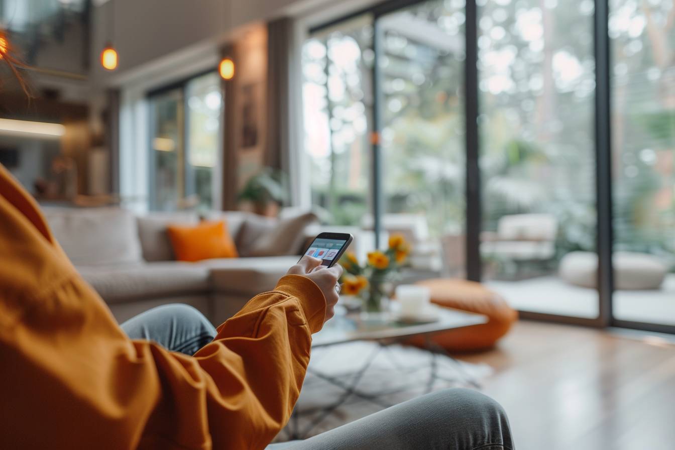 achat à distance : personne utilisant un ordinateur pour faire un achat en ligne sécurisé