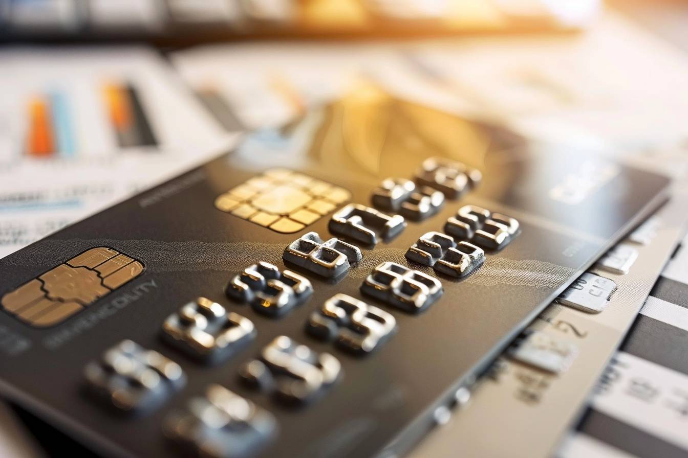 plafond de carte bancaire : illustration d'une carte bancaire avec des limites de paiement et retrait