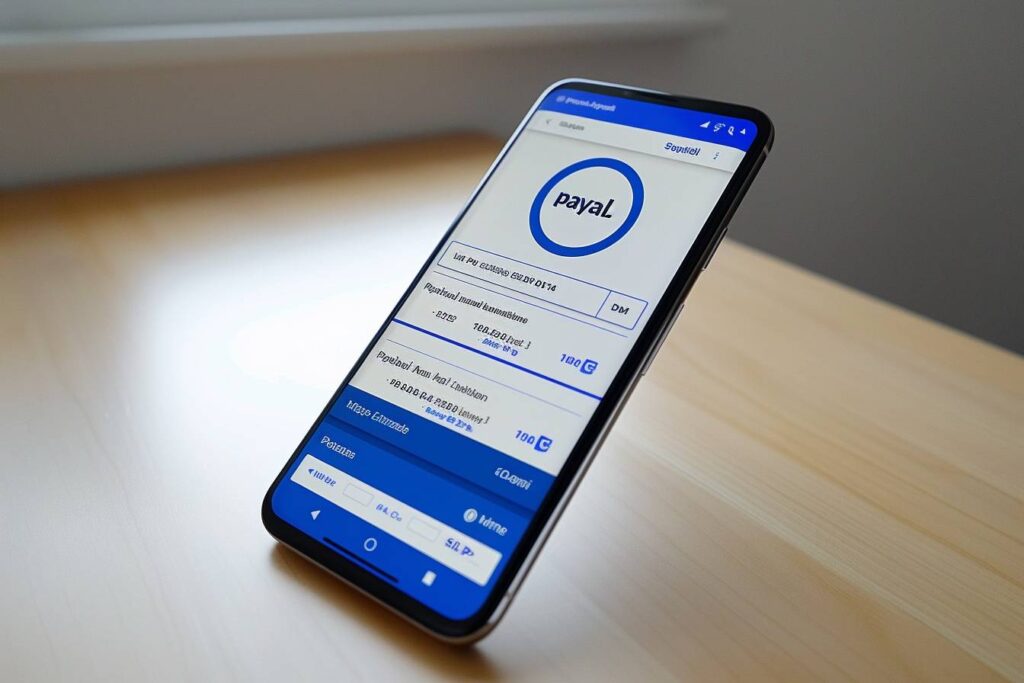 limite de paiement PayPal : interface utilisateur montrant les limites de transaction PayPal