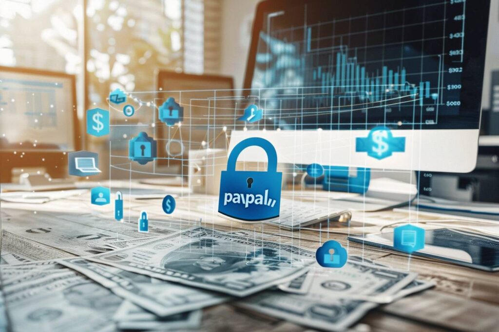 limite de paiement PayPal : illustration d'une transaction sécurisée via PayPal