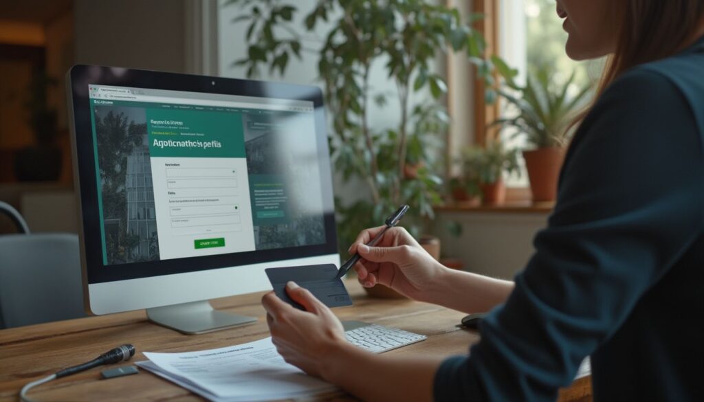 prêt en ligne : illustration d'une personne utilisant un smartphone pour un prêt bancaire en ligne