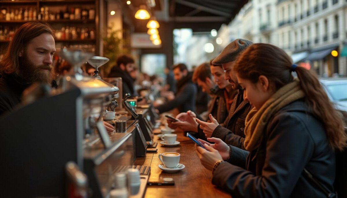 paiements mobiles : smartphone affichant une application de paiement mobile en vogue en 2024