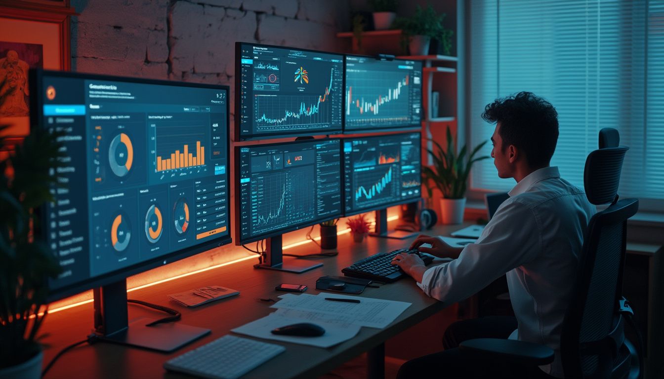 gestion de comptes bancaires : interface d'application bancaire avec graphiques et transactions