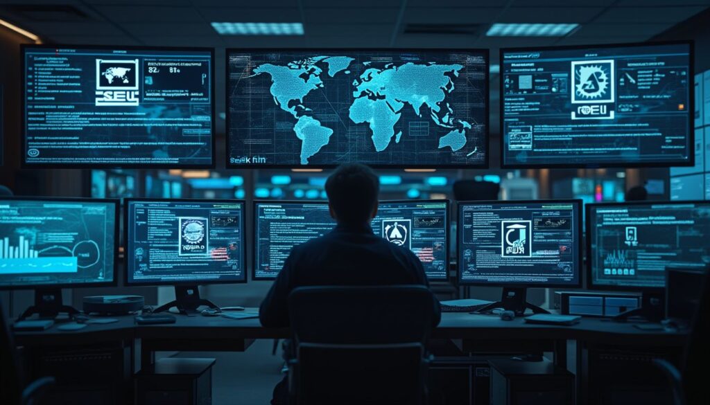 certifications de sécurité : icônes symbolisant des certifications de sécurité informatique