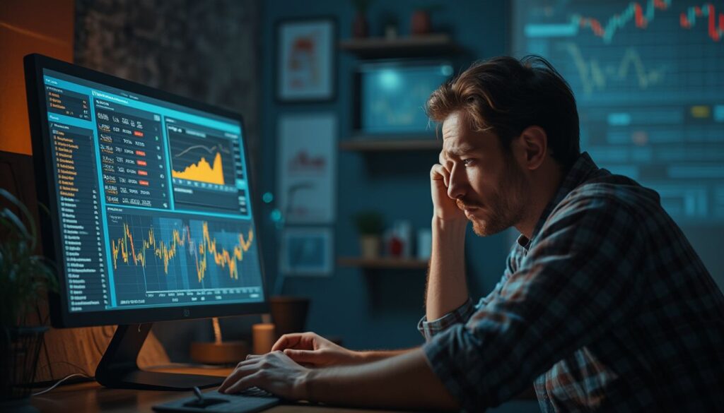 banque en ligne peu fiable : écran d'ordinateur affichant une alerte de sécurité bancaire