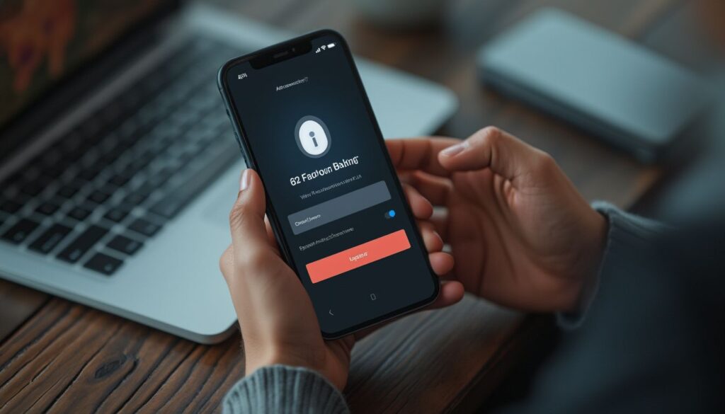 double authentification : illustration de la sécurité renforcée des comptes bancaires en ligne
