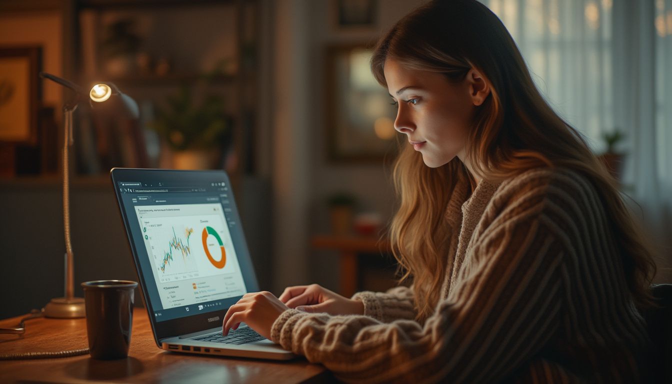 épargne : personne gérant son épargne via une application bancaire en ligne sur smartphone