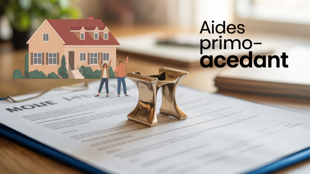 Illustration aides primo-accedant cle et maison
