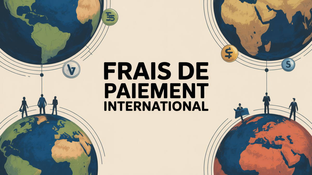 globes reliés symboles frais de paiement international