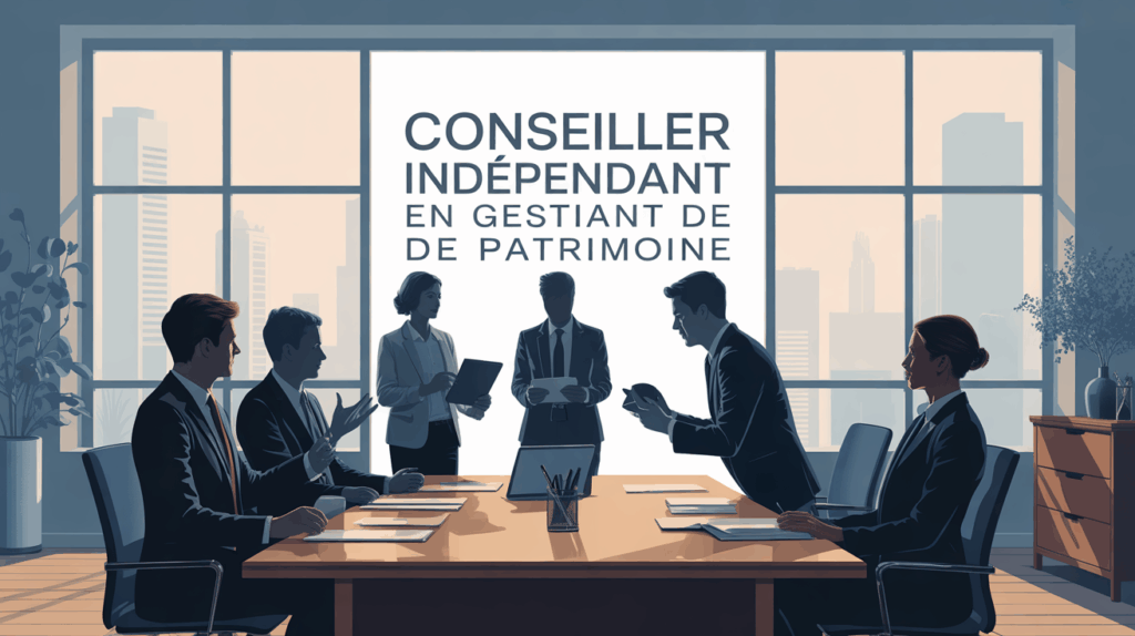 scène de cabinet conseiller indépendant gestion de patrimoine