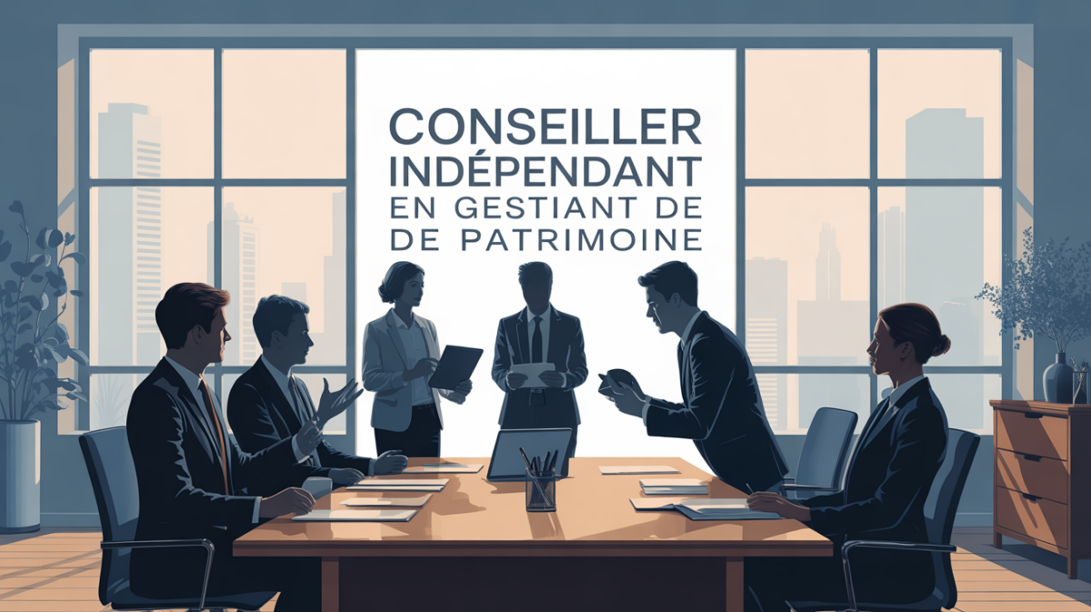 scène de cabinet conseiller indépendant gestion de patrimoine