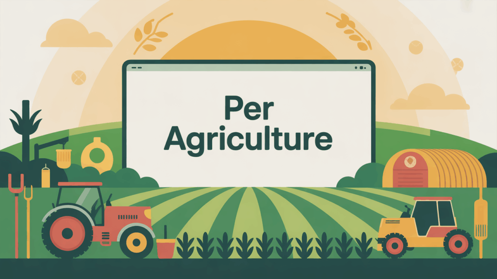 Espace client PER agriculture accessible et sécurisé