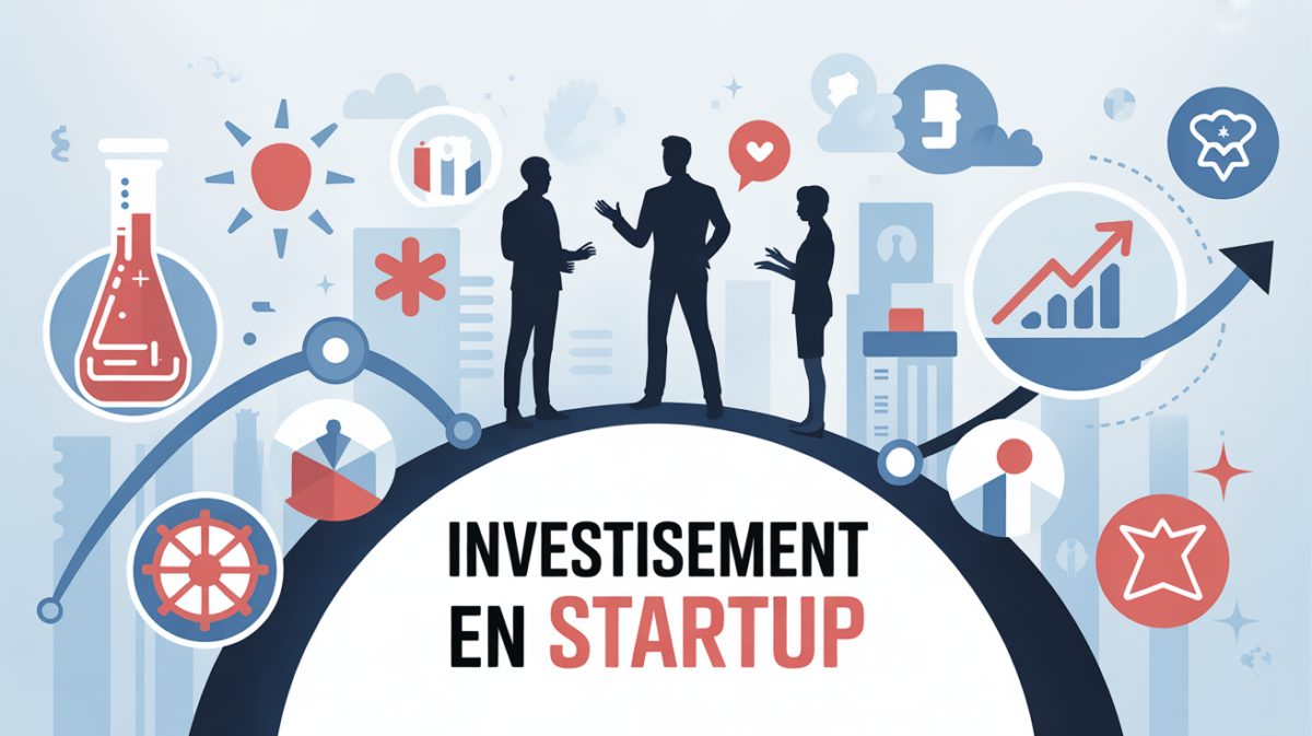 Illustration stylisée investissement en startup