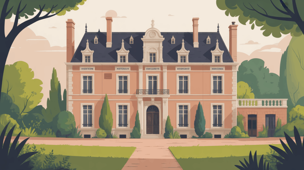 Illustration manoir investissement monuments historiques