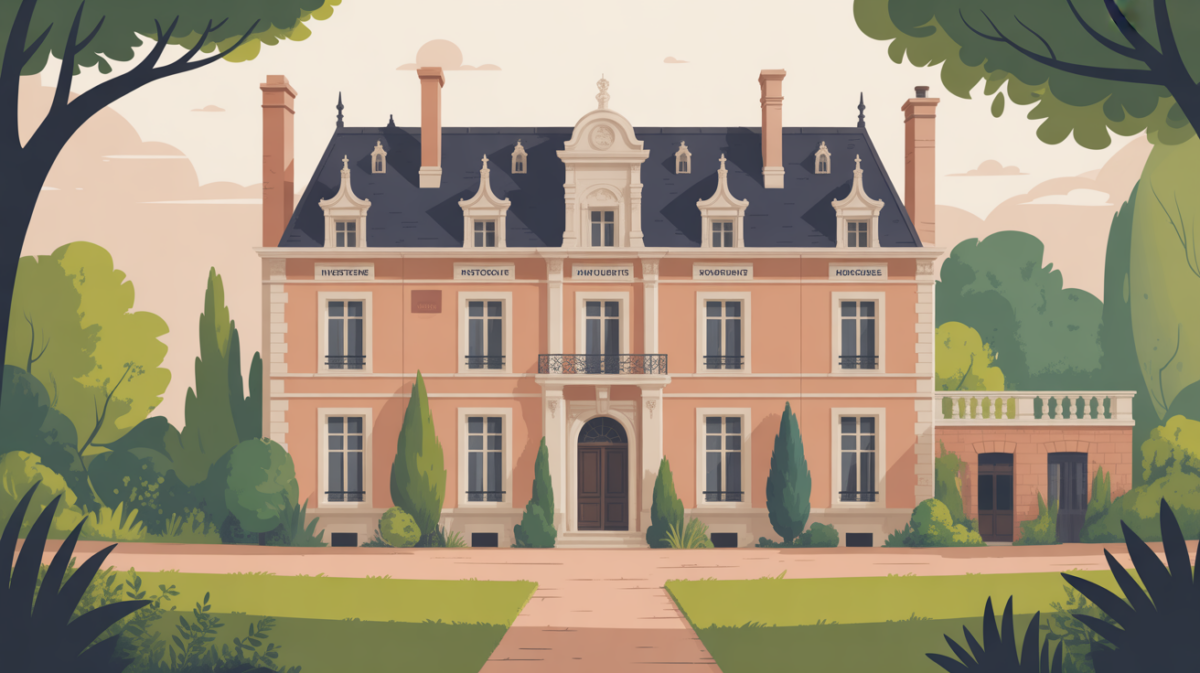 Illustration manoir investissement monuments historiques