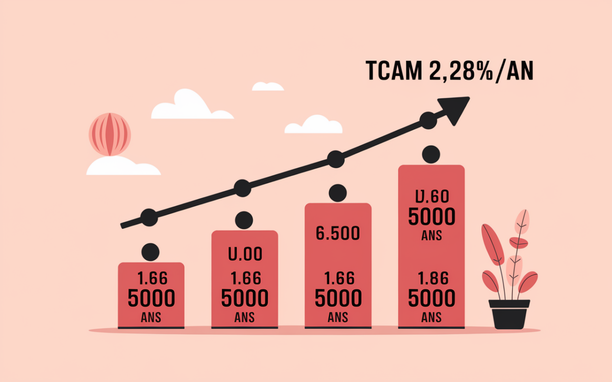 Courbe TCAM population 50000 56000 sur 5 ans