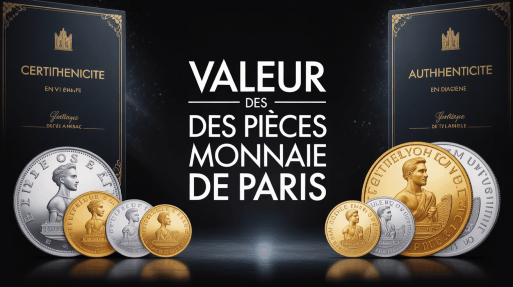 valeur des pieces monnaie de paris or argent certificat authentique