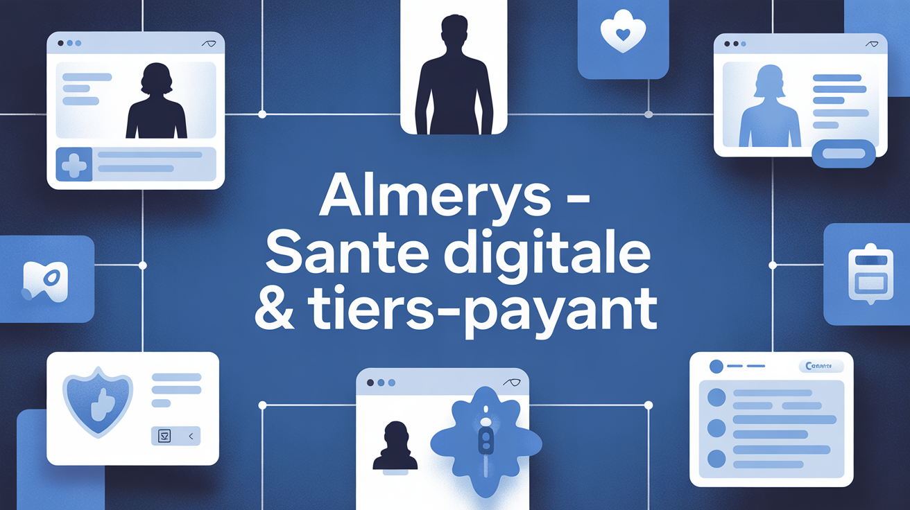 Interface web moderne Almerys sante digitale et tiers payant