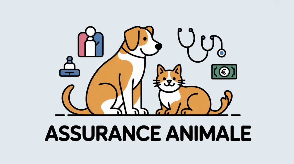 Chien et chat icones assurance animale