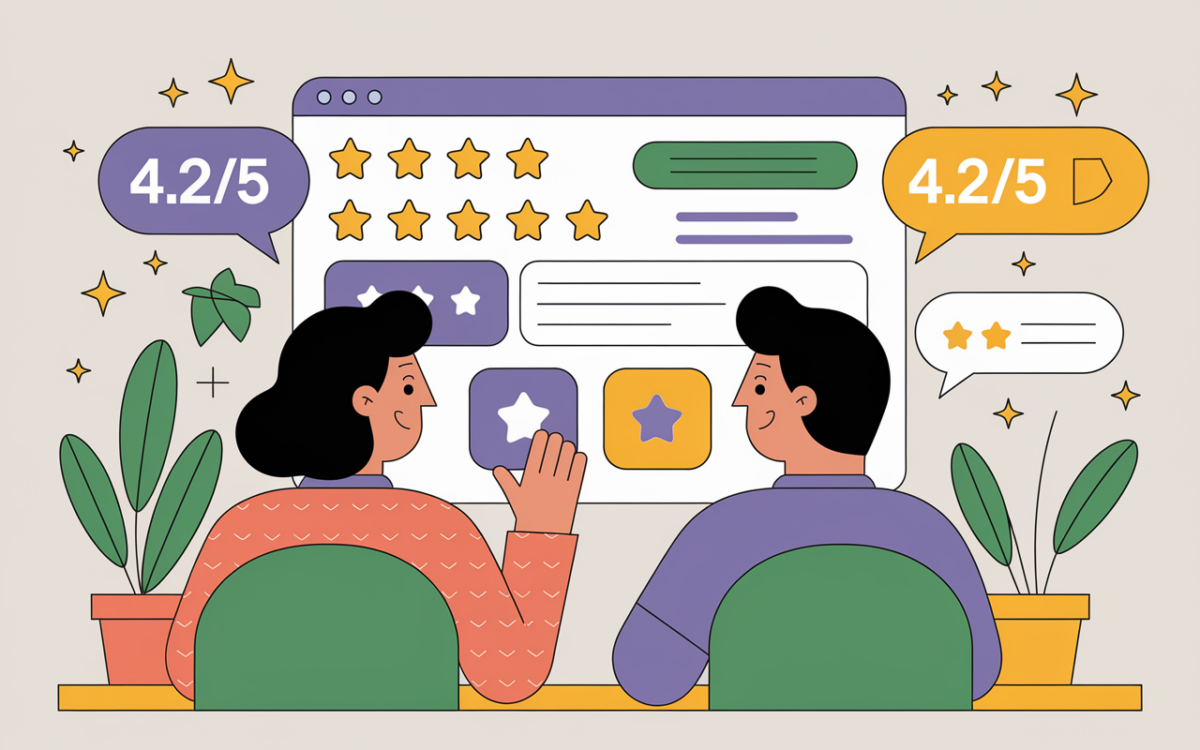 tableau avis clients gestea senior notes stars