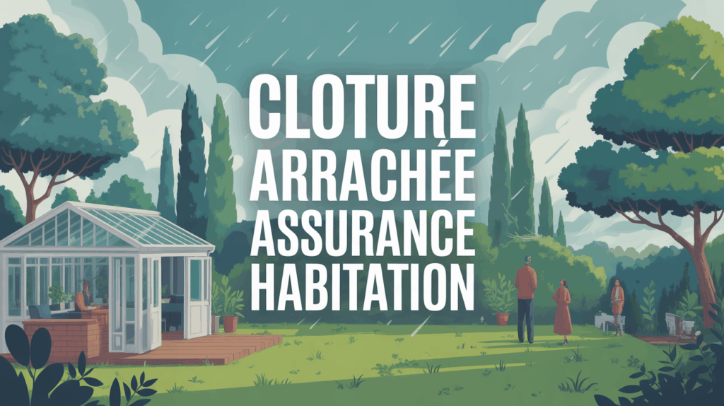 Jardin apres tempete cloture arrachee assurance habitation