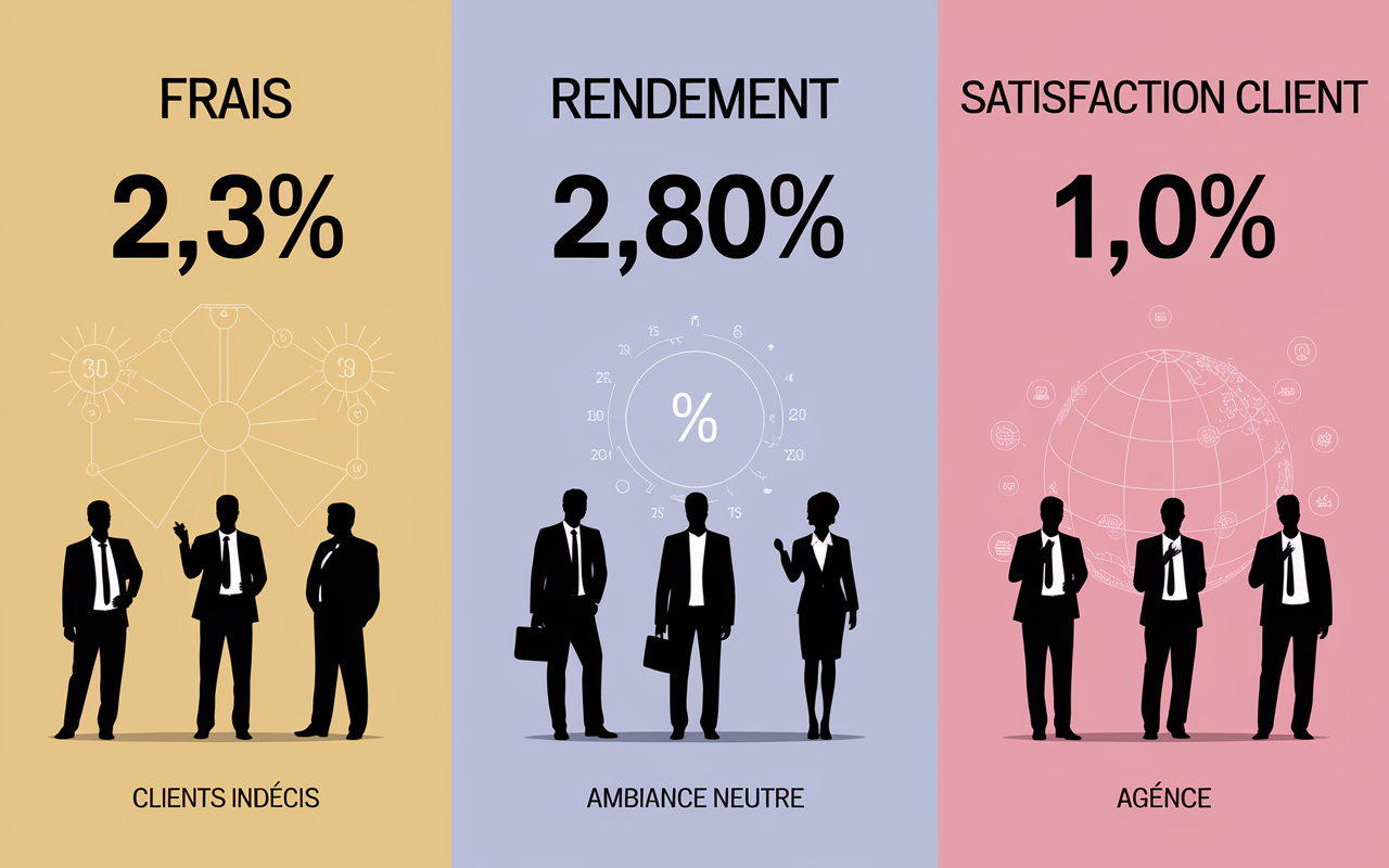 Tableau frais rendement assurance vie Credit Agricole 2025