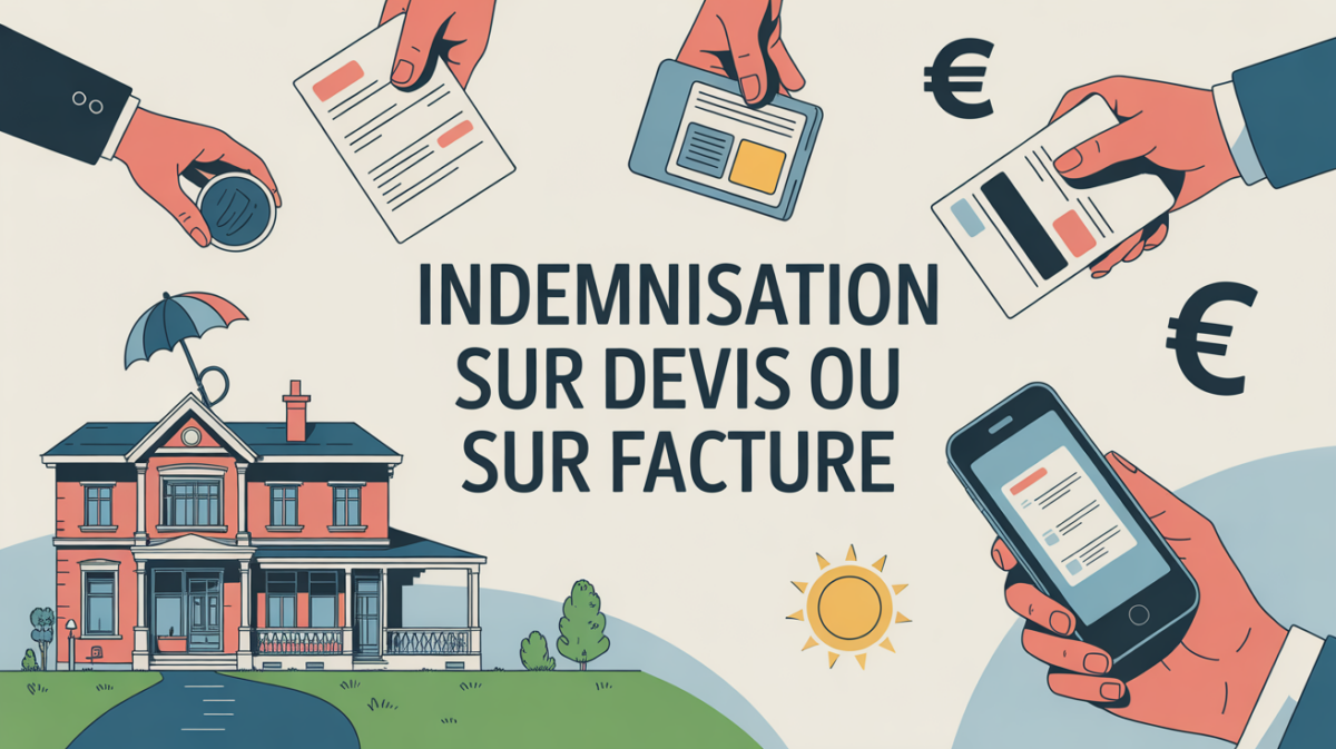 Illustration indemnisation assurance habitation devis ou facture