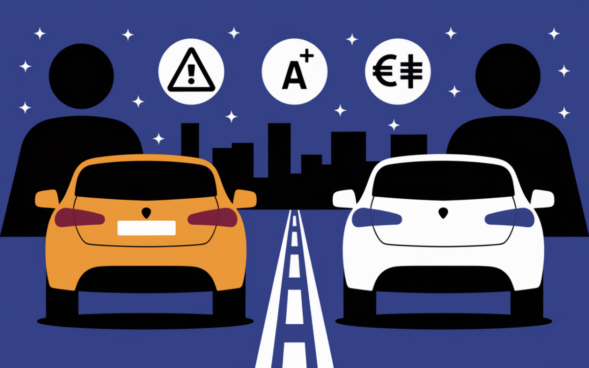 scene routiere nuit sticker a securite assurance