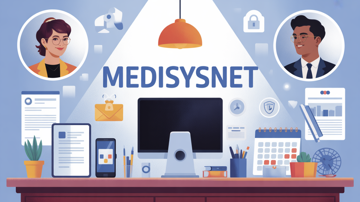 Illustration Medisysnet espace salarié digital sécurisé
