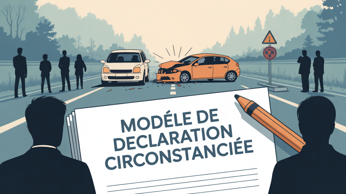 modele de declaration circonstanciee accident voiture scene