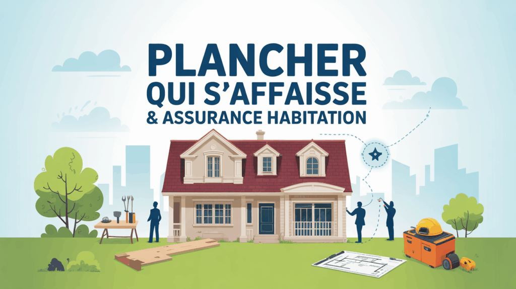 Illustration plancher affaisse assurance habitation proprietaires inquiets