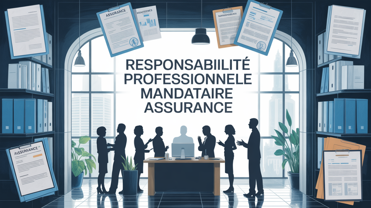 Bureau moderne assurance mandataire silhouettes discussion