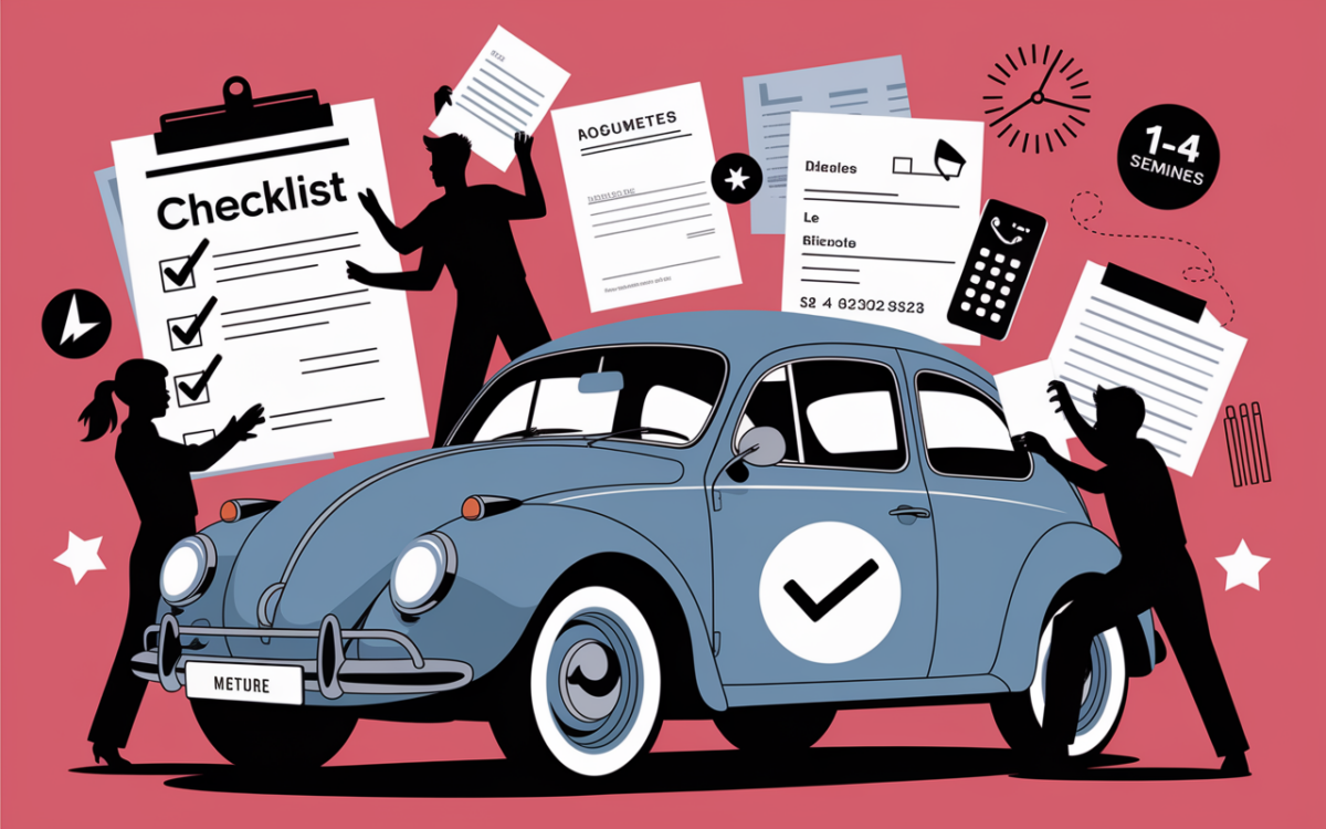 Voiture sinistrée checklist documents assurance carte Gold