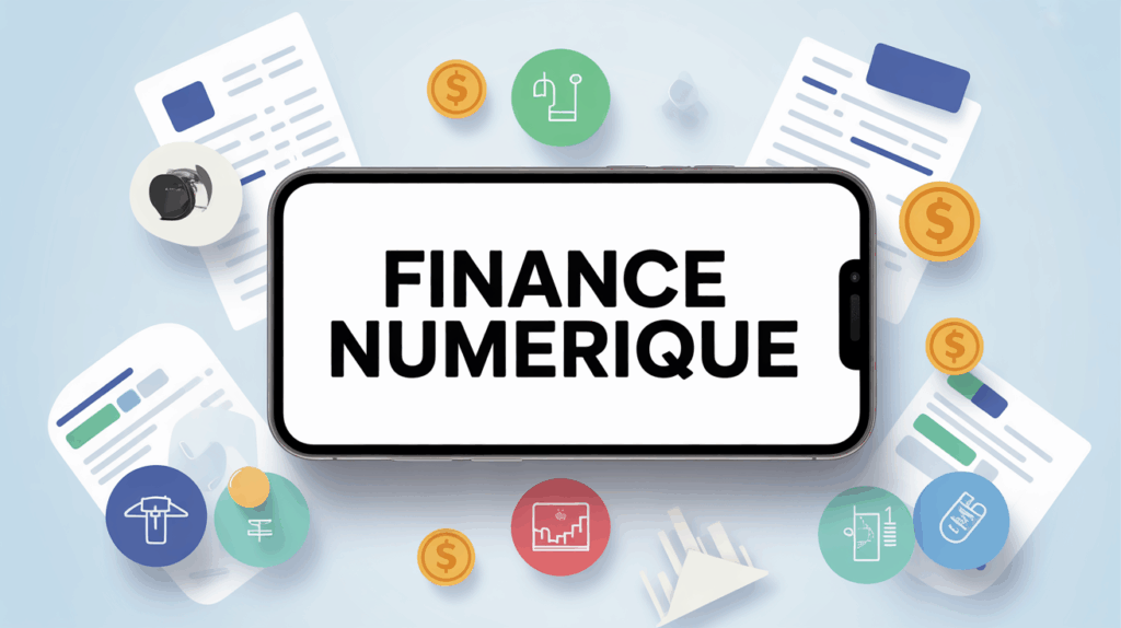 finance numerique icons assurance energie banque smartphone