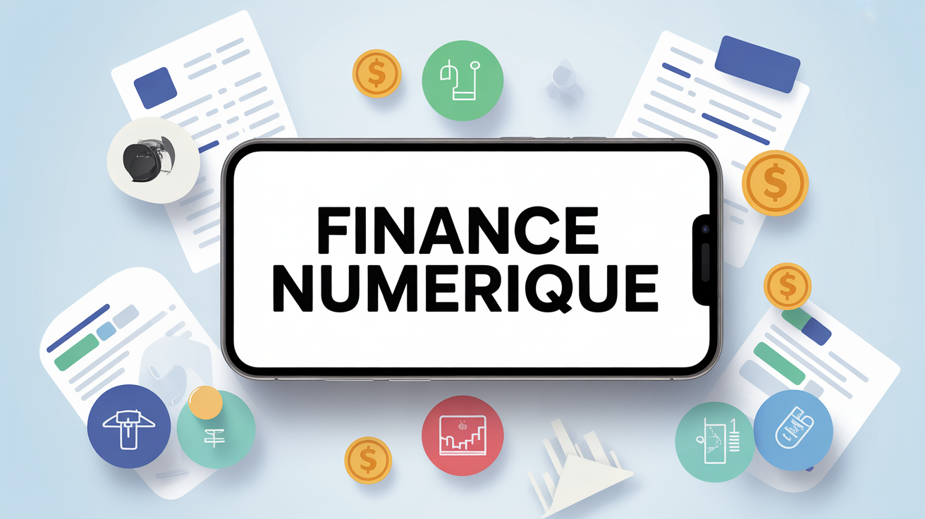 finance numerique icons assurance energie banque smartphone