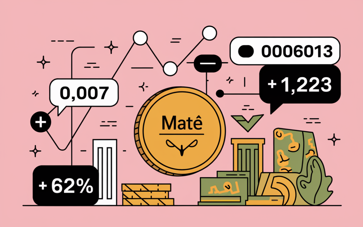 Graphique du prix Mate donnees cles et alerte