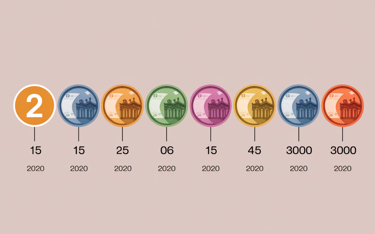 Rangée pièces 2 euros rares valeur numismatique