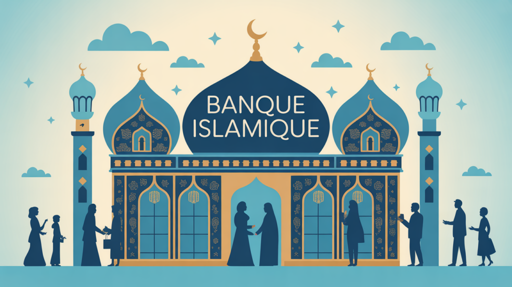 illustration banque islamique france famille professionnel