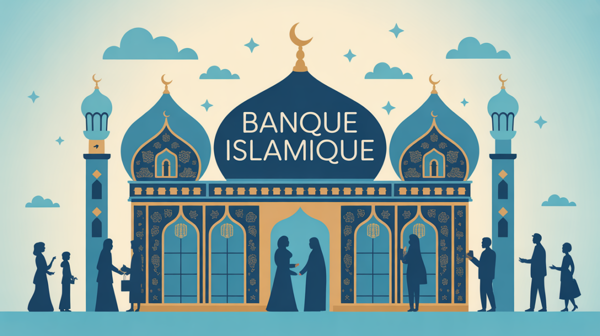 illustration banque islamique france famille professionnel
