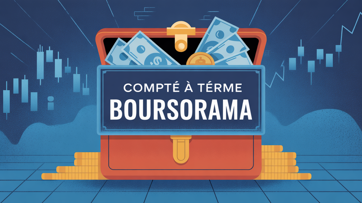 Illustration coffre-fort avec billets Compte à terme Boursorama