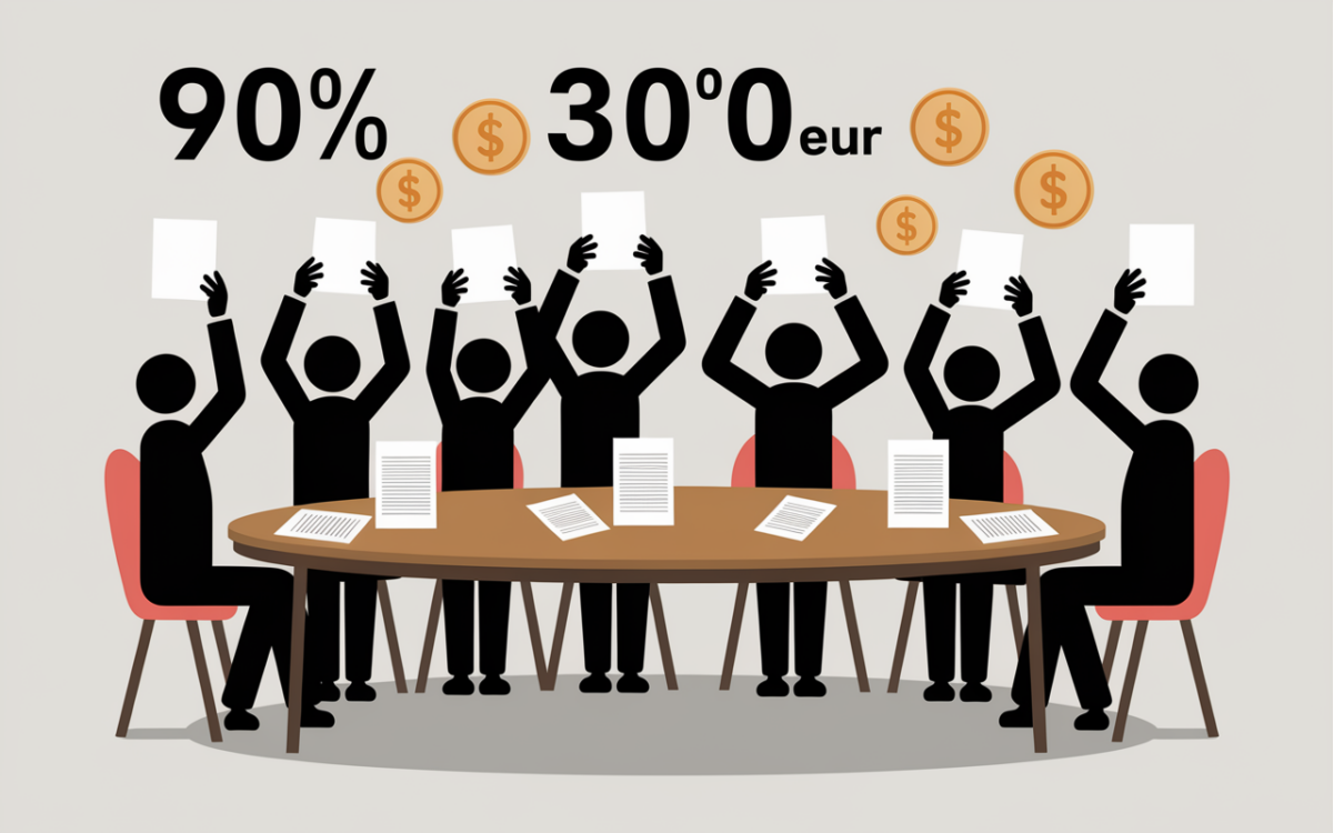 table ronde vote sociétaire banque 90 pourcent 3000 euros