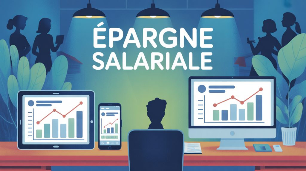 Illustration d’epargne salariale CIC sur tablette et smartphone