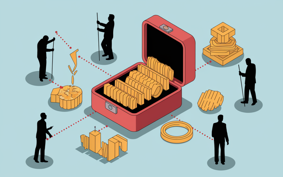 Fonctionnement ETF ETC or schéma lingots actions