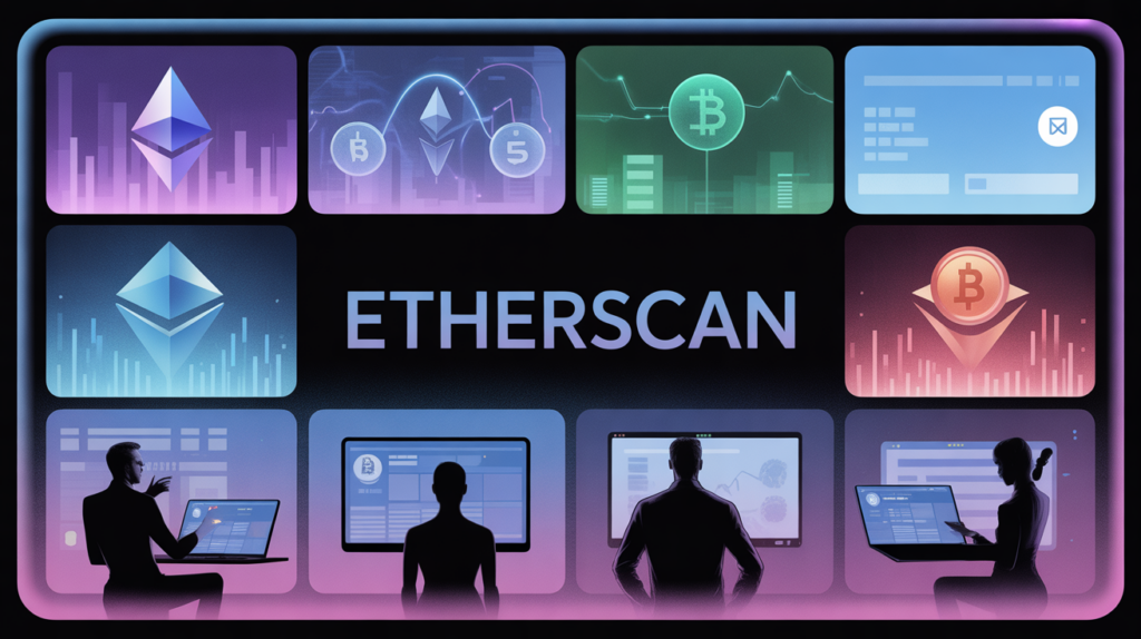 Interface Etherscan blockchain Ethereum verification transaction