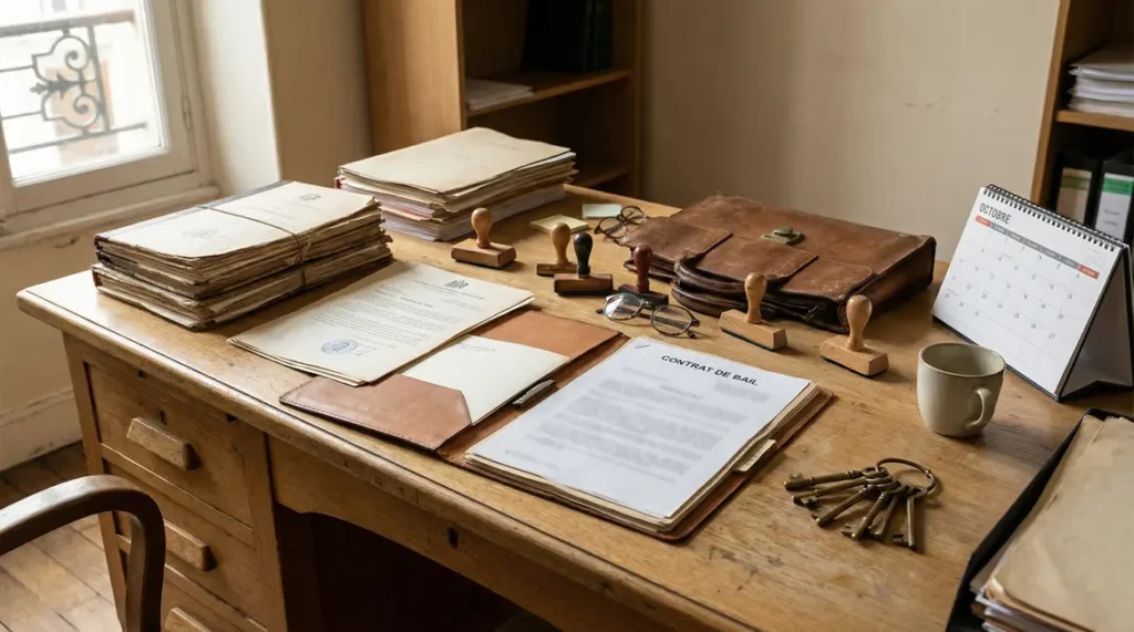 Contrat bail commercial 3-6-9 sur bureau notaire