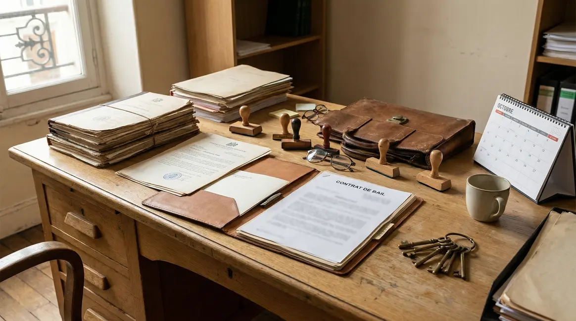 Contrat bail commercial 3-6-9 sur bureau notaire