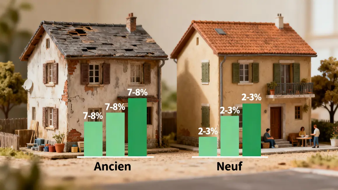 Comparatif frais notaire immobilier ancien neuf 2026