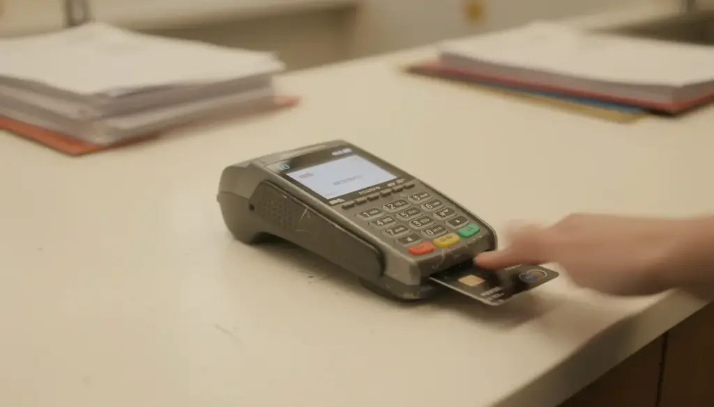 terminal paiement carte bancaire montant bloque
