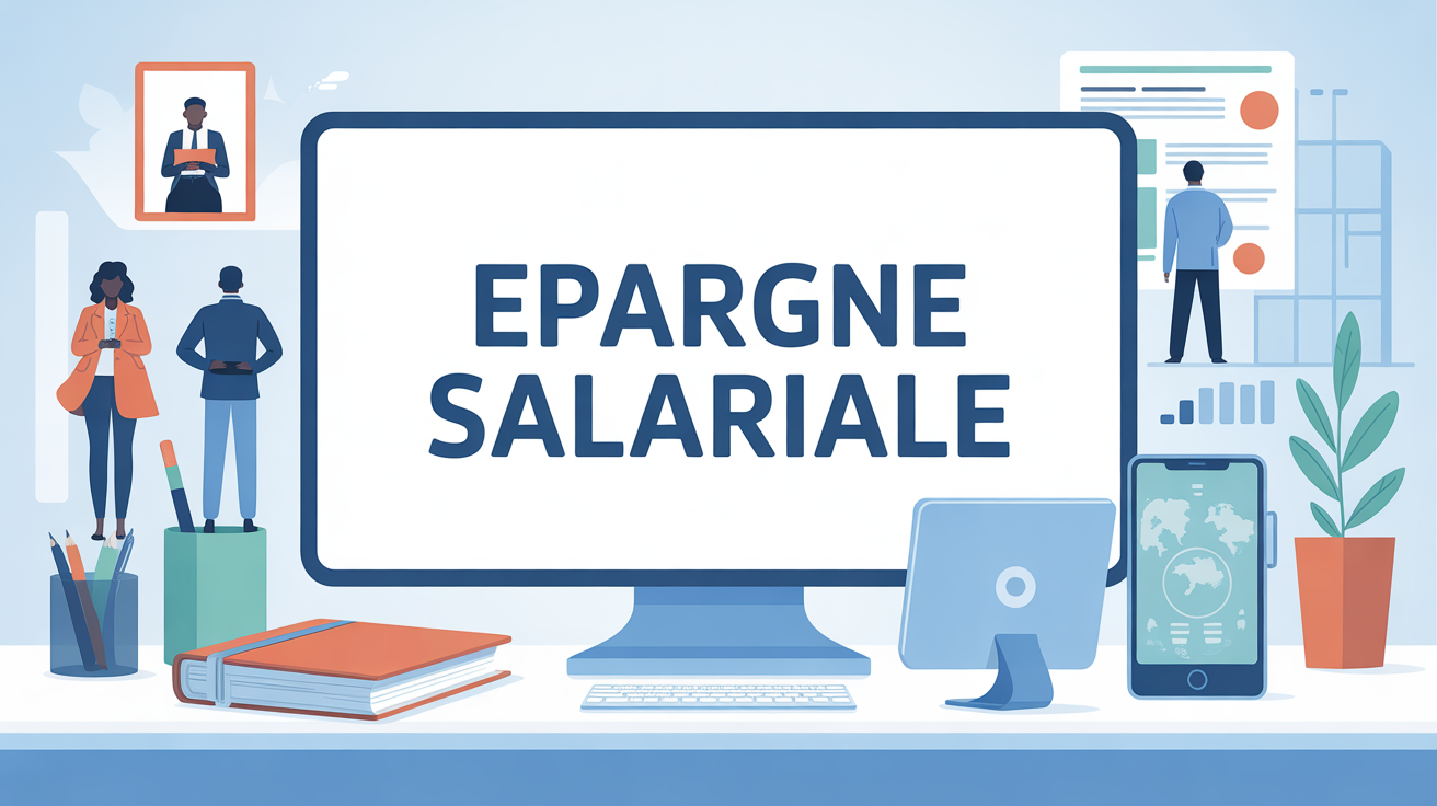 illustration abondement epargne salariale au bureau