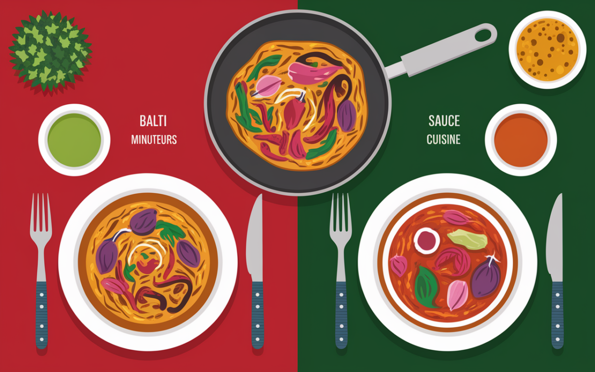 baltis wok curry comparatif differences